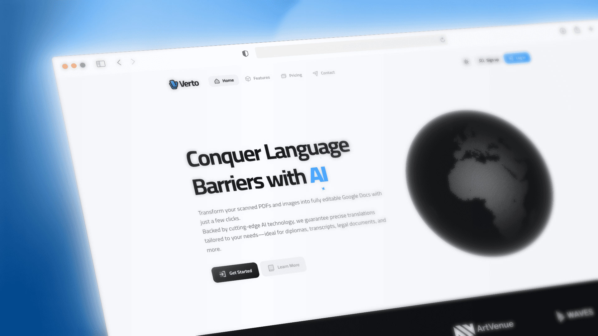 Public Gateway: Converting visitors with 'Language Barrier' value prop.